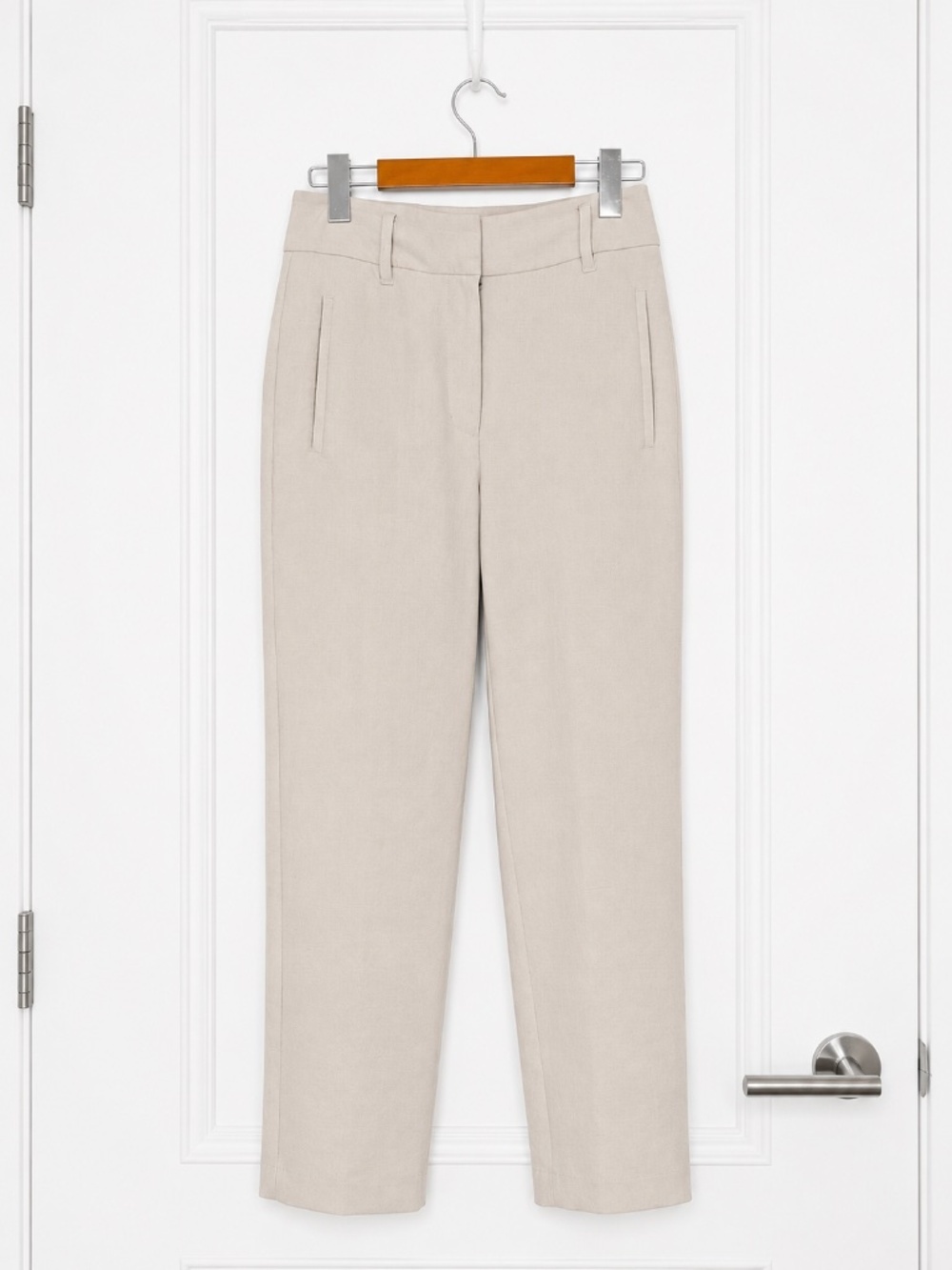 Wilfred Beige Linen Blend Trousers